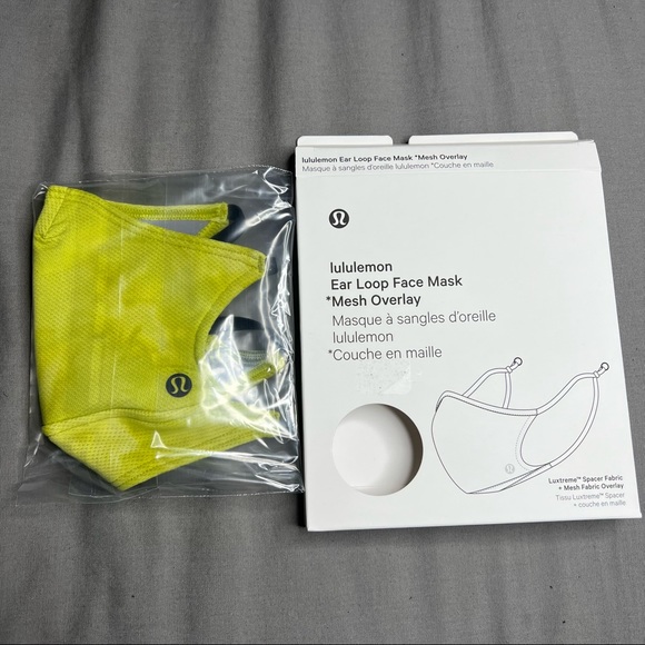 NWT Lululemon Ear Loop Face Mask *Mesh Overlay (Unused/Unopened) *BRAND NEW - Picture 9 of 15